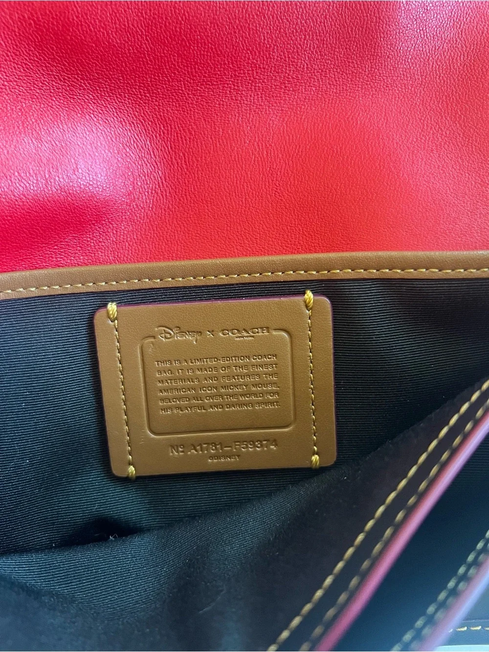 Rare Limited edition Mickey Mouse Coach Crossbody
